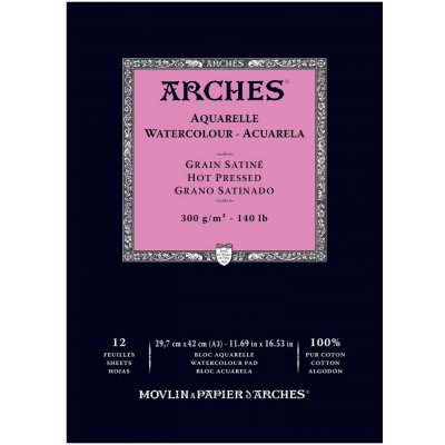 Arches Aquarelle Skicák v lepené vazbě A5 300g 12 listů HP – Hledejceny.cz