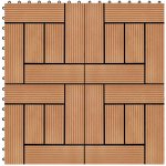 Petromila terasové dlaždice 30 x 30 cm 2 m² WPC teak 22 ks – Zboží Mobilmania