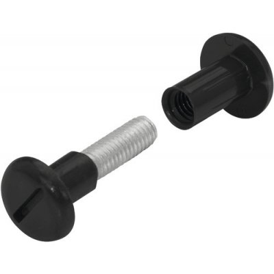 Spojovací šroub M6x30-40mm, černý, 4 ks – Zboží Mobilmania