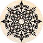 Dřevěný svět online Víko s otvorem kruh 15 cm černá mandala – Zboží Dáma Dřevěný svět online Víko s otvorem kruh 15 cm černá mandala – Zboží Dáma