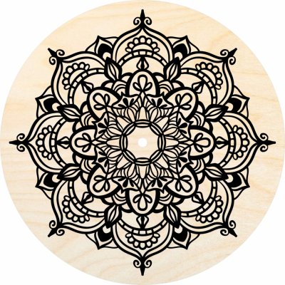 Dřevěný svět online Víko s otvorem kruh 15 cm černá mandala – Zboží Dáma Dřevěný svět online Víko s otvorem kruh 15 cm černá mandala – Zboží Dáma
