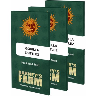 Barney's Farm Gorilla Zkittlez semena neobsahují THC 3 ks – Zboží Mobilmania