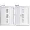 Venkovní dveře Soft Venus Panel Plný Bílá/bílá 200 cm