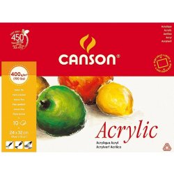 Canson Akryl blok 10listů 24×32 cm 400 g