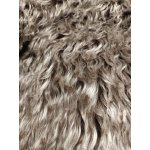 Český výrobce Umělá kožešina šedo hnědá , vlas 60mm, šířka 150x10cm – Zboží Mobilmania