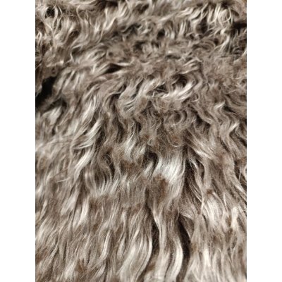 Český výrobce Umělá kožešina šedo hnědá , vlas 60mm, šířka 150x10cm – Zboží Mobilmania