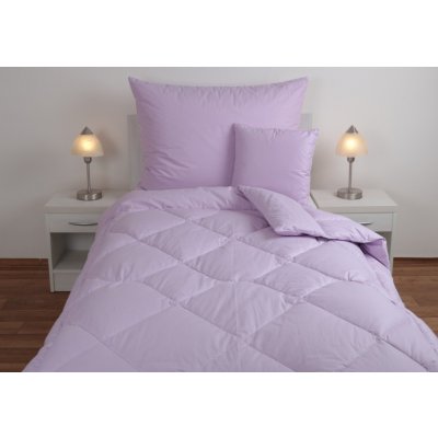 JAN peří Péřová přikrývka husí drané peří 5/95 fialová 140x200 – Zboží Dáma
