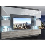 Glamour Wood Imperium 3 bílá šedý antracit 300 cm – Zboží Dáma