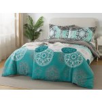 Xpose ­­ bavlna povlečení ALBÍNA tyrkysové 2x140x200 2x70x90 – Zboží Dáma