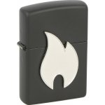 Zippo Black Flame Emblem matný – Hledejceny.cz