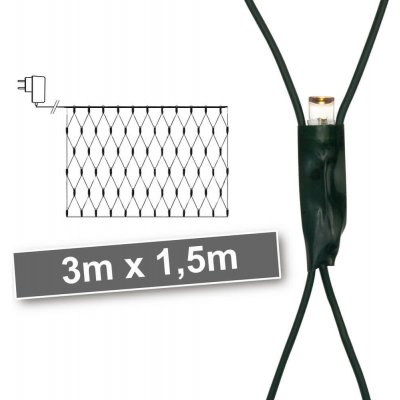 Mat Osvětlení vánoční 1,5x3m 320LED teplá BÍ SÍŤ – Hledejceny.cz