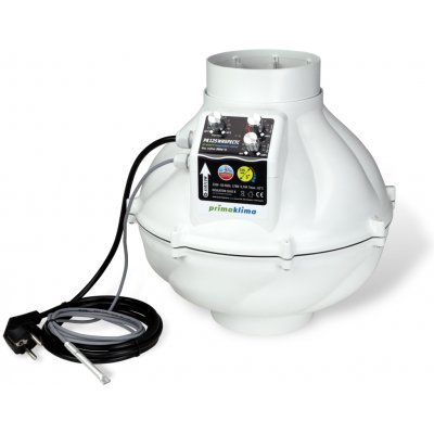 Prima Klima Whisperblower EC-TC 125 mm - 800 m3/h, ventilátor s EC motorem a regulací teploty | Zboží Auto