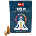 Hem 7 CHAKRAS jumbo backflow vonné jehlánky 20 ks – Hledejceny.cz