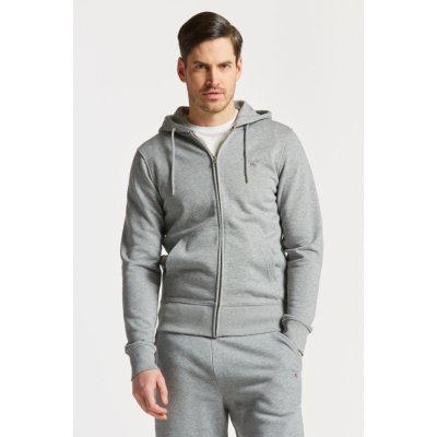 GANT D1. THE ORIGINAL FULL ZIP HOODIE šedá – Zbozi.Blesk.cz