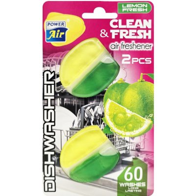 Power Air Vůně do myčky Clean & Fresh Lemon 2 ks – Zboží Mobilmania