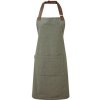 Zástěra Premier Workwear Pracovní zástěra s kapsou za krk PR144 Moss Pantone 418C 72x86cm