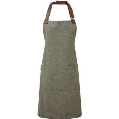 Premier Workwear Pracovní zástěra s kapsou za krk PR144 Moss Pantone 418C 72x86cm – Hledejceny.cz