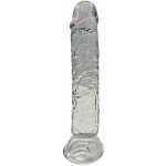 RealRock Crystal Clear Realistic 8 průhledné dildo s přísavkou 22 x 4 cm – Zboží Dáma