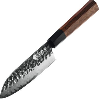 Santoku SaKuRo Kuchyňský nůž z japonské oceli Eben 12,7 cm – Zboží Mobilmania