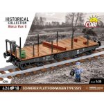 COBI 6284 - Historical Collection Německý těžký plošinový vagon SSYS 50T – Zboží Dáma