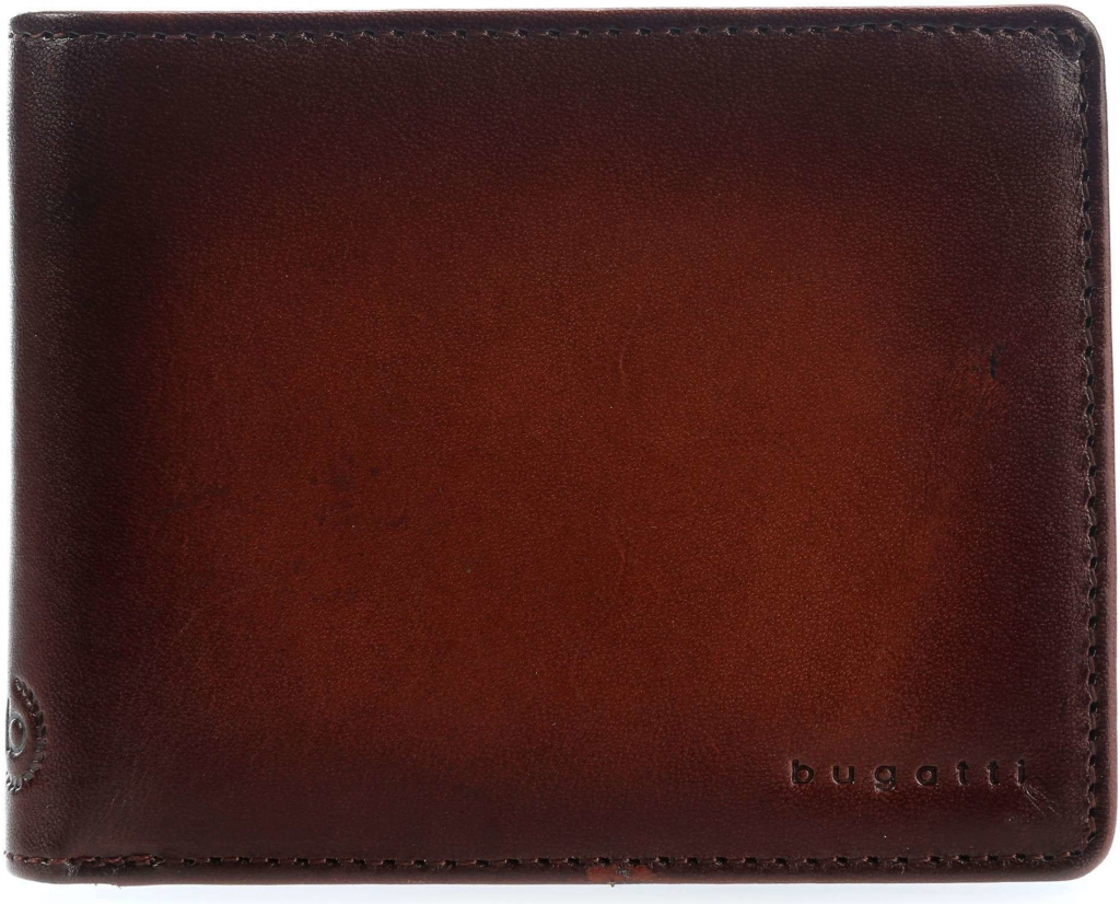Bugatti Pánská kožená peněženka Domus RFID 49322907 Cognac