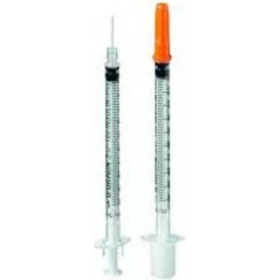 Chirana Stříkačka inzulinová oranžová 1 ml 29 G U 100 0,33 x 12,7 mm 100 ks – Zboží Dáma