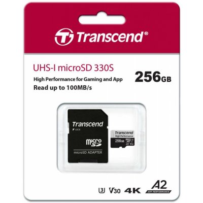 Transcend microSDXC UHS-I U3 256 GB TS256GUSD330S – Zbozi.Blesk.cz