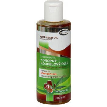 Topvet Therapeutic konopný koupelový olej 71% 200 ml