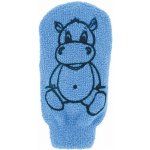Förster´s dětská mycí žínka bavlna velká s obrázkem Hrošíka modrá – Zboží Dáma