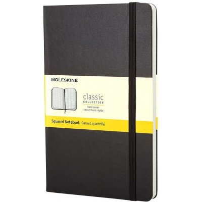 Moleskine S tvrdé desky čtverečkovaný černý – Hledejceny.cz