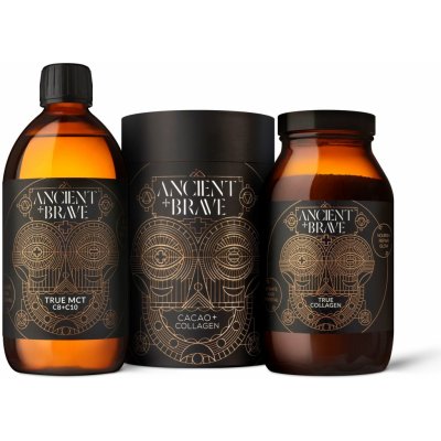 Acient-Brave Balíček 2 Coffee + Collagen 250 g +True MCT 500 ml + True Collagen 200 g