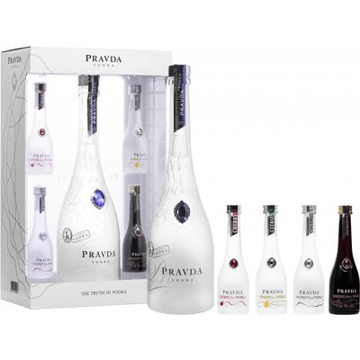 Pravda Vodka Set 39,44% 0,9 l (set) – Hledejceny.cz