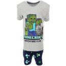 Cool Club chlapecké pyžamo Minecraft šedé