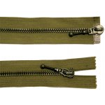 WICO Kovový zip no.5 rozepínací dvoucestný 90cm (černé zoubky) - více barev Barva: 1 Khaki – Hledejceny.cz