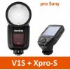Blesk k fotoaparátům Godox V1S + Xpro-S pro Sony