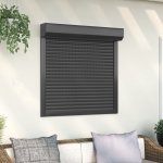 zahrada-XL Předokenní roleta hliníková 100 x 100 cm antracitová – HobbyKompas.cz