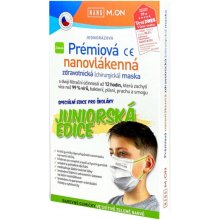 NANO M.ON Prémiová nanovlákenná maska Junior zelená 10 ks