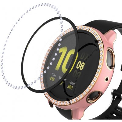 PROTEMIO 43052 DIAMOND Plastový kryt s ochranným sklem Samsung Galaxy Watch Active 2 40mm růžový – Zbozi.Blesk.cz