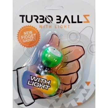 Fidget Turbo Ballz se světlem zelený