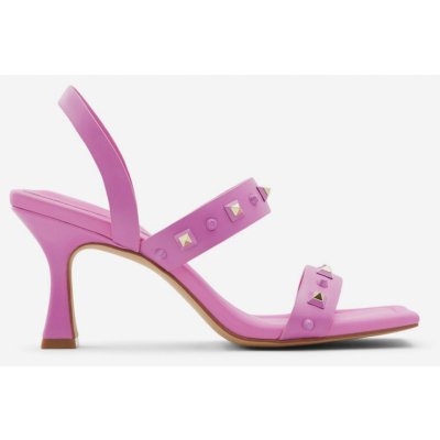 Aldo dámské sandály na podpatku Louella tmavě růžové – Zboží Mobilmania