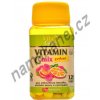 Vitamín a minerál VitaHarmony Vitamín C 100 mg MIX Pomeranč malina 120 tablet