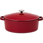 Gerlach Litinový hrnec s pokl. NATUR 31 cm 5,5 l oválný burgundy – Zbozi.Blesk.cz