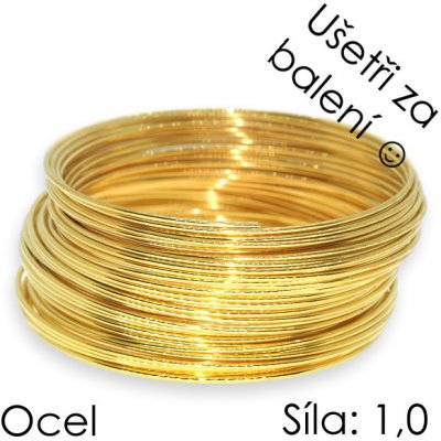 Zlatý, paměťový drát, 55mm (10 otoček) – Zboží Mobilmania