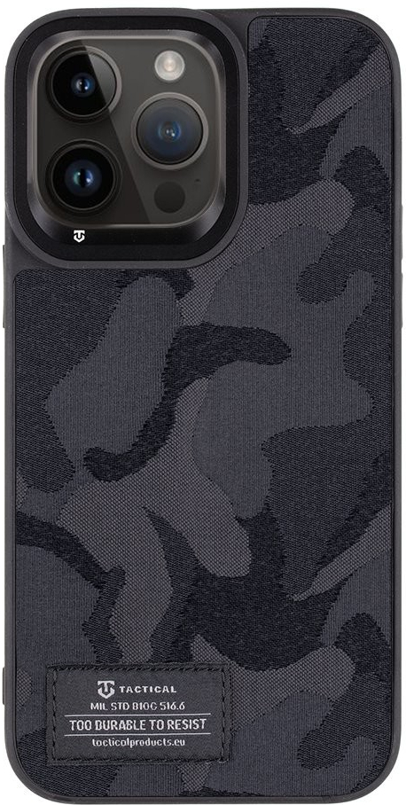 Pouzdro Tactical Camo Troop Drag Strap Apple iPhone 14 Pro Max černé