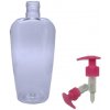 Lékovky Aris Plastová lahvička čirá s růžovou pumpičkou 300 ml