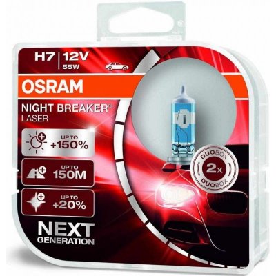 Osram Night Breaker Laser Next Generation H7 PX26d 12V 55W 2 ks – Zboží Mobilmania