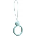 Šňůrka na mobil (silicone) Ring, barva tyrkysová – Zboží Živě