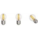 Emos LED žárovka Filament Mini Globe E27 4W=40W teplá bílá Z74240