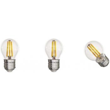 Emos LED žárovka Filament Mini Globe E27 4W=40W teplá bílá Z74240