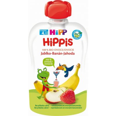 HiPP BIO Jablko-Banán-Jahoda 6 x 100 g – Hledejceny.cz